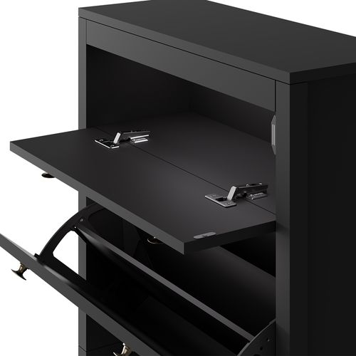 Armoire à Chaussures Aron 54256 Noir 60x115cm