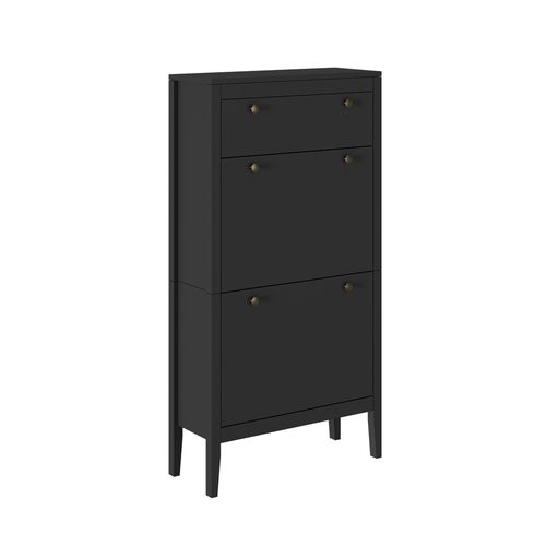 Armoire à Chaussures Aron 54256 Noir 60x115cm