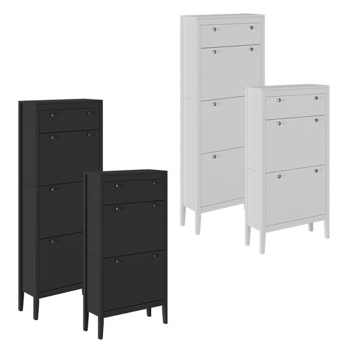 Armoire à Chaussures Aron 54256 Noir 60x115cm