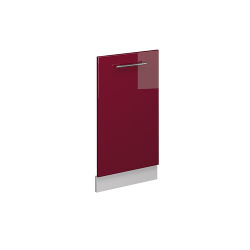 Façade De Lave-vaisselle Fame-line 54296 Rouge Bordeaux Haute Brillance 45cm Sans Pt