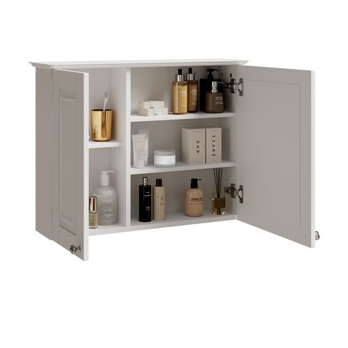 Armoire De Toilette Vanity 54330 Blanc 68x51cm