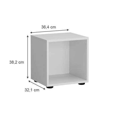 Étagère Pour Enfants Estell 54365 Blanc 36.4x38.2cm 1 Compartiment