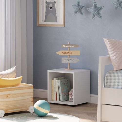 Étagère Pour Enfants Estell 54365 Blanc 36.4x38.2cm 1 Compartiment