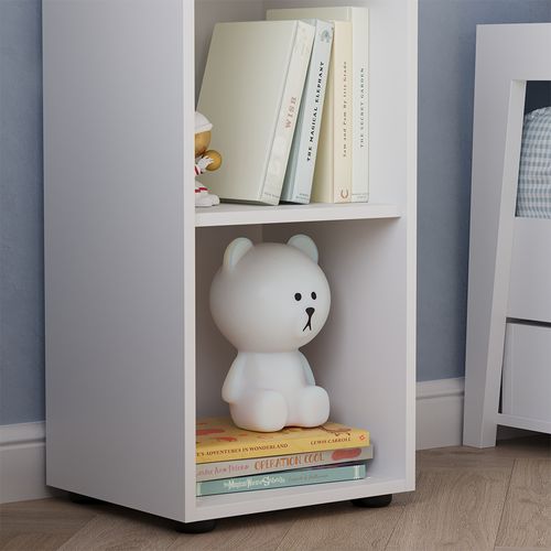 Étagère Pour Enfants Estell 54366 Blanc 36.2x72.9cm 2 Compartiments