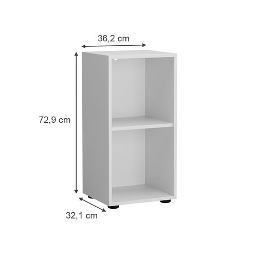 Étagère Pour Enfants Estell 54366 Blanc 36.2x72.9cm 2 Compartiments