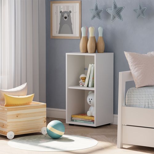 Étagère Pour Enfants Estell 54366 Blanc 36.2x72.9cm 2 Compartiments