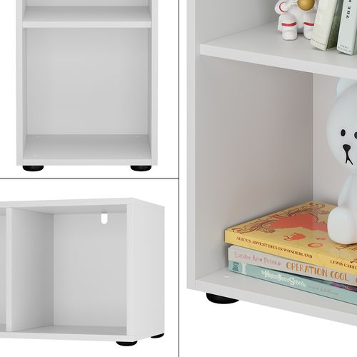 Étagère Pour Enfants Estell 54366 Blanc 36.2x72.9cm 2 Compartiments