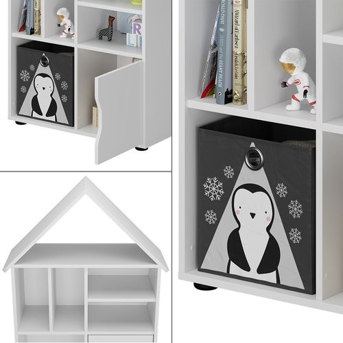 Étagère Pour Enfants Estell 54368 Blanc 71x112.2cm