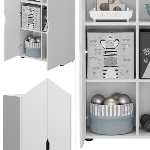 Étagère Pour Enfants Estell 54372 Blanc 71x140.4cm