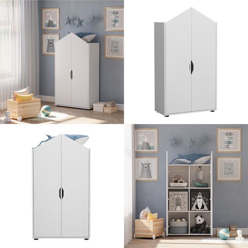 Étagère Pour Enfants Estell 54372 Blanc 71x140.4cm