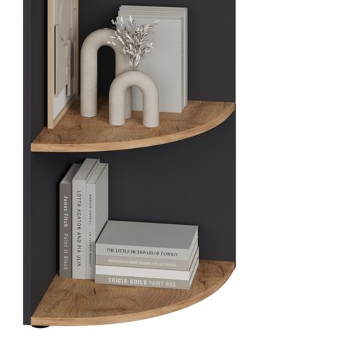 Étagère Dangle Ecki 54375 Anthracite/chêne Doré 40x180cm