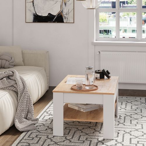 Table Basse Milan 54385 Chêne Blanc/force De Lor 92.2x65cm
