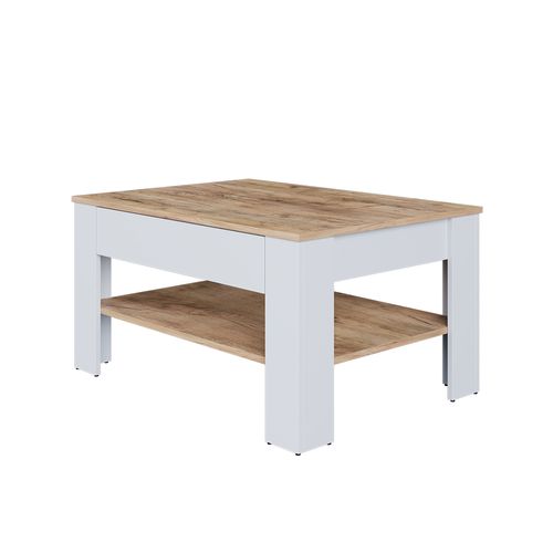 Table Basse Milan 54385 Chêne Blanc/force De Lor 92.2x65cm