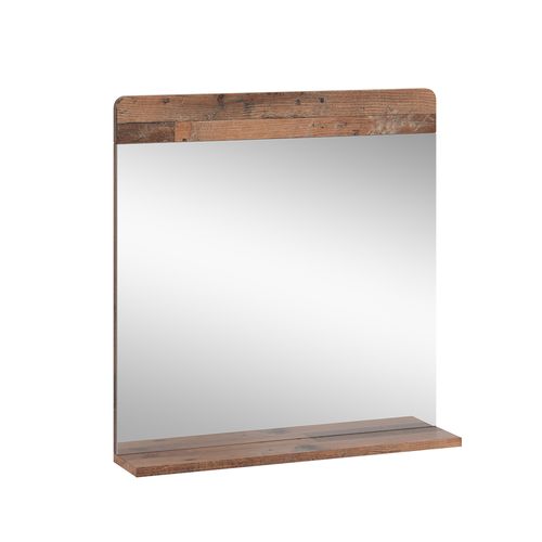 Miroir De Salle De Bain Izan 54409 Oldstyle 60x62cm Avec Tablette