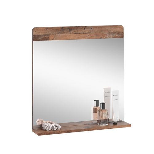 Miroir De Salle De Bain Izan 54409 Oldstyle 60x62cm Avec Tablette