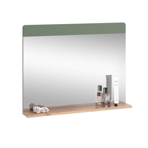 Miroir De Salle De Bain Izan 54419 Vert/force De Lor Chêne 80.1x62cm Avec Abonnement
