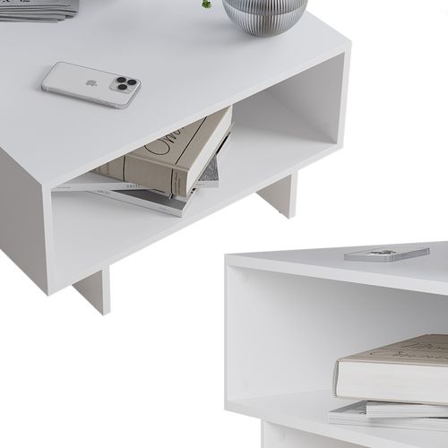 Table Basse Luka 54424 Blanc 60x60cm