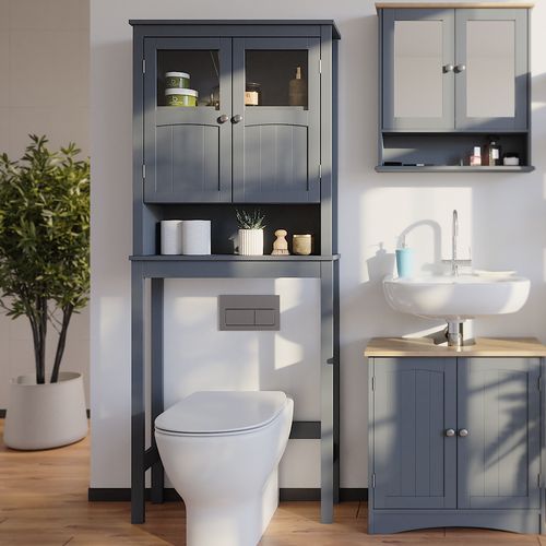 Armoire De Toilette Bianco 54452 Gris 69x171cm