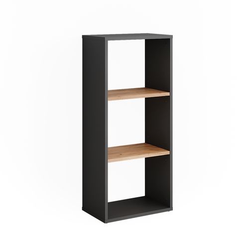 Étagère Sur Pied Orlando 54546 Anthracite/chêne Doré 40x90.5cm
