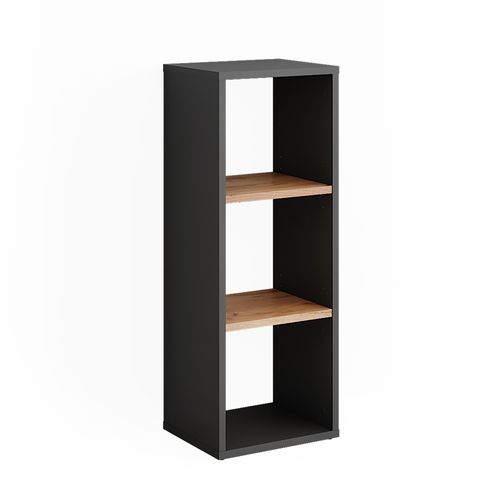 Étagère Sur Pied Orlando 54549 Anthracite/chêne Doré 30x80.1cm