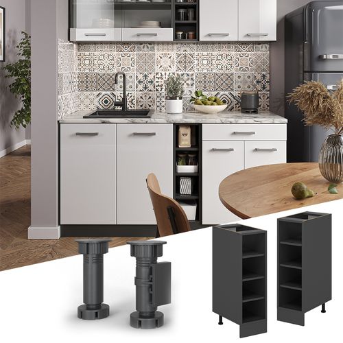 Etagère De Cuisine R-line 54572 Anthracite 25cm Sans Pt