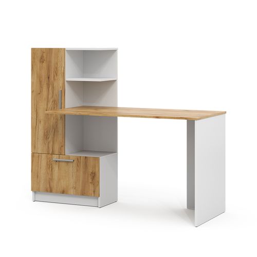 Bureau Tomy 54580 Chêne Blanc/force De Lor 150x59cm