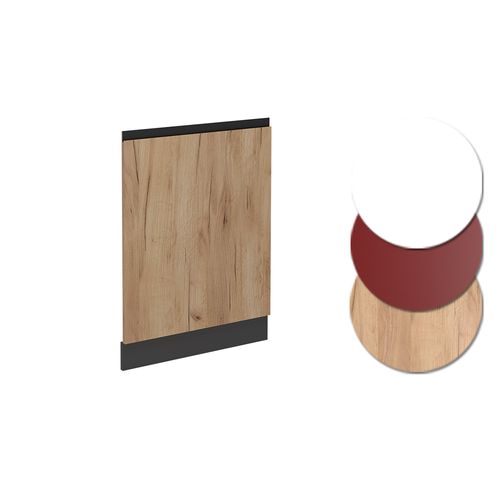 Façade De Lave-vaisselle R-line 54614 Chêne De Force Doré 60cm J-shape Sans Pt