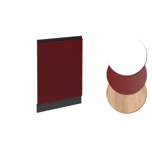 Façade De Lave-vaisselle R-line 54618 Rouge 60cm  J-shape Sans Pt