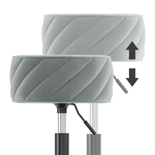 Tabouret Cherio 54630 Gris 35x50.5cm