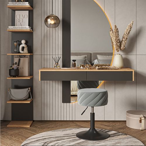 Tabouret Cherio 54630 Gris 35x50.5cm