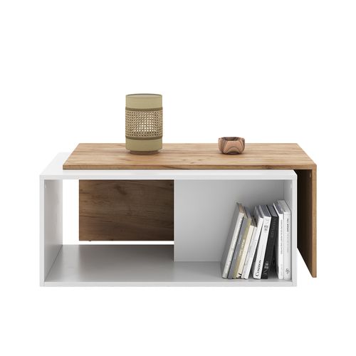 Table Basse Paul 54644 Chêne Blanc/force De Lor 90x48cm