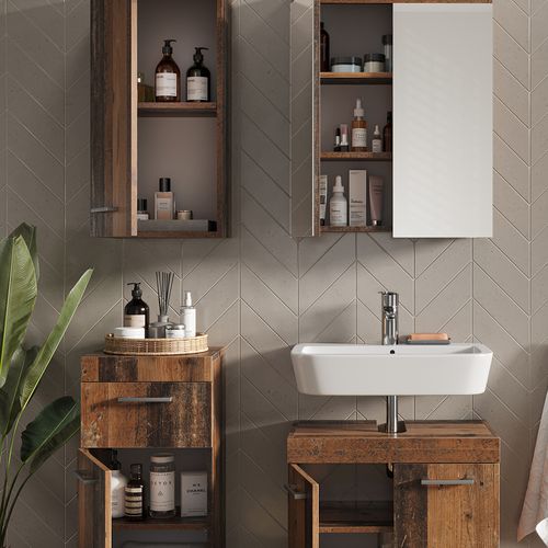 Ensemble De Meubles De Salle De Bain Luna 54709 Oldstyle 4 Pièces