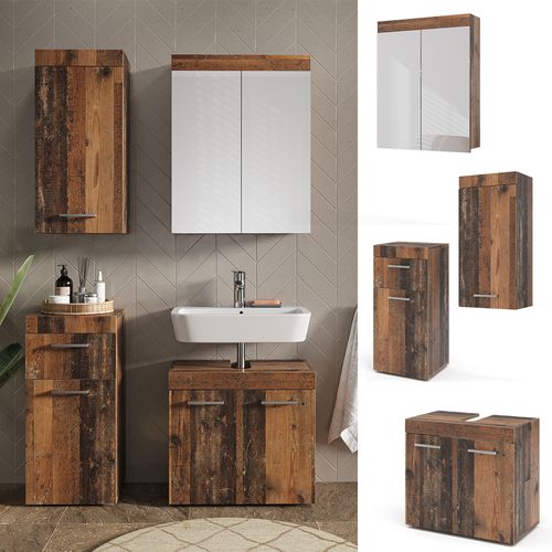 Ensemble De Meubles De Salle De Bain Luna 54709 Oldstyle 4 Pièces