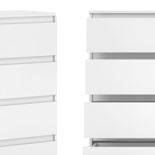 Commode Claus 54743 Blanc 74x99.6cm Avec 4 Tiroirs