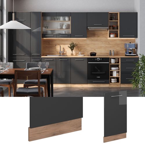 Façade De Lave-vaisselle Fame-line 54793 Anthracite Haute Brillance 45cm , Pt Anthracite