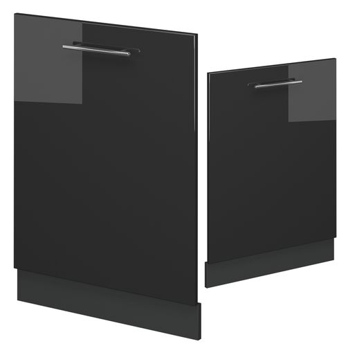 Façade De Lave-vaisselle Fame-line 54817 Anthracite Haute Brillance 60cm , Pt Marbre
