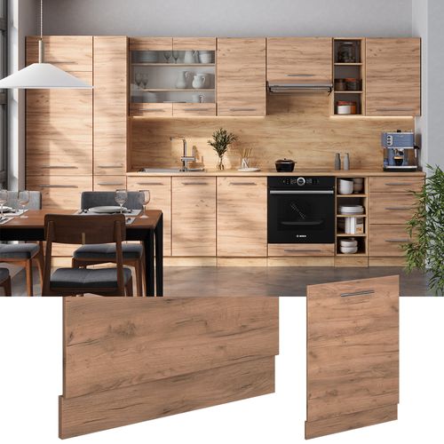 Façade De Lave-vaisselle Fame-line 54850 Chêne De Force Doré 60cm , Pt Chêne