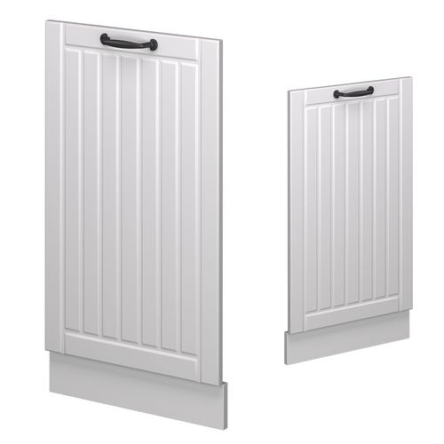 Façade De Lave-vaisselle Fame-line 54852 Blanc Campagne 45cm , Pt Anthracite