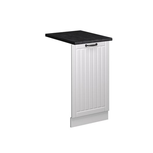Façade De Lave-vaisselle Fame-line 54852 Blanc Campagne 45cm , Pt Anthracite