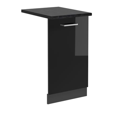 Façade De Lave-vaisselle R-line 54967 Noir Haute Brillance 45cm , Pt Anthracite