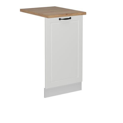 Façade De Lave-vaisselle R-line 55071 Blanc Campagne 45cm , Pt Chêne