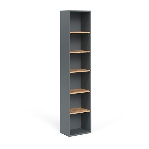 Armoire Haute Viktor 55158 Anthracite/chêne Doré 40.2x188.6cm