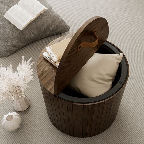 Table Basse Tavilo 55189 Noyer 38x38cm