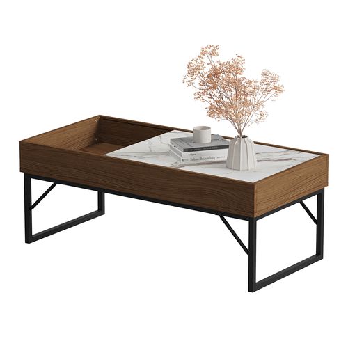 Table Basse Lunero 55195 Noyer 105x50cm