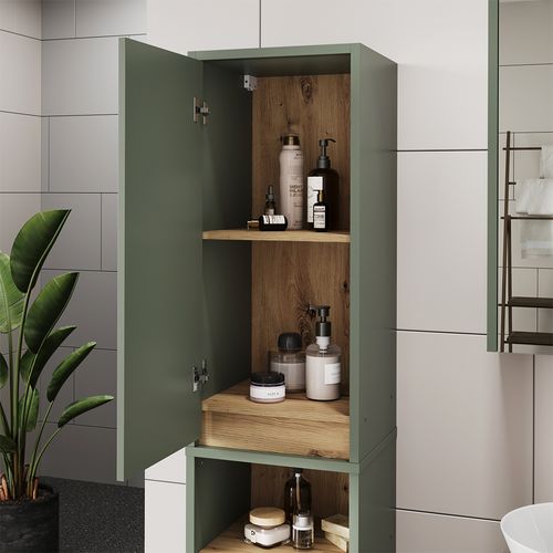 Ensemble De Meubles De Salle De Bain Viola 55234 Vert/artisan 3 Pièces