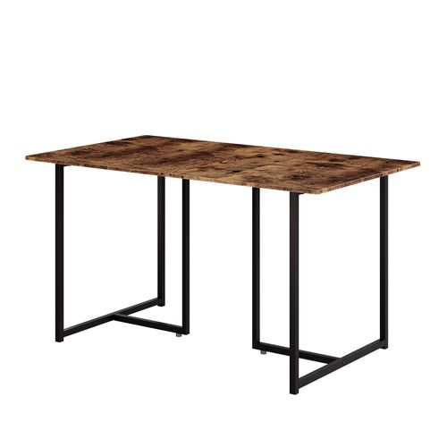 Table De Salle à Manger Merido, Chêne Rustique/noir, 140x80cm