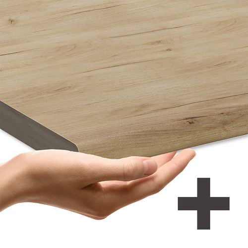 Façade De Lave-vaisselle Fame-line 55298 Anthracite-or 60cm , Pt Chêne