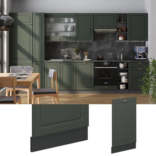 Façade De Lave-vaisselle Fame-line 55311 Vert Or Campagne 45cm , Pt Chêne