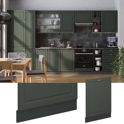 Façade De Lave-vaisselle Fame-line 55316 Vert Or Campagne 60cm , Pt Chêne