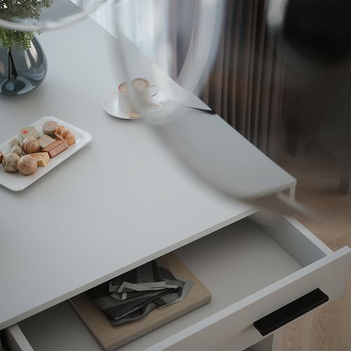 Table De Bar Repose 55343 Blanc 67x100cm